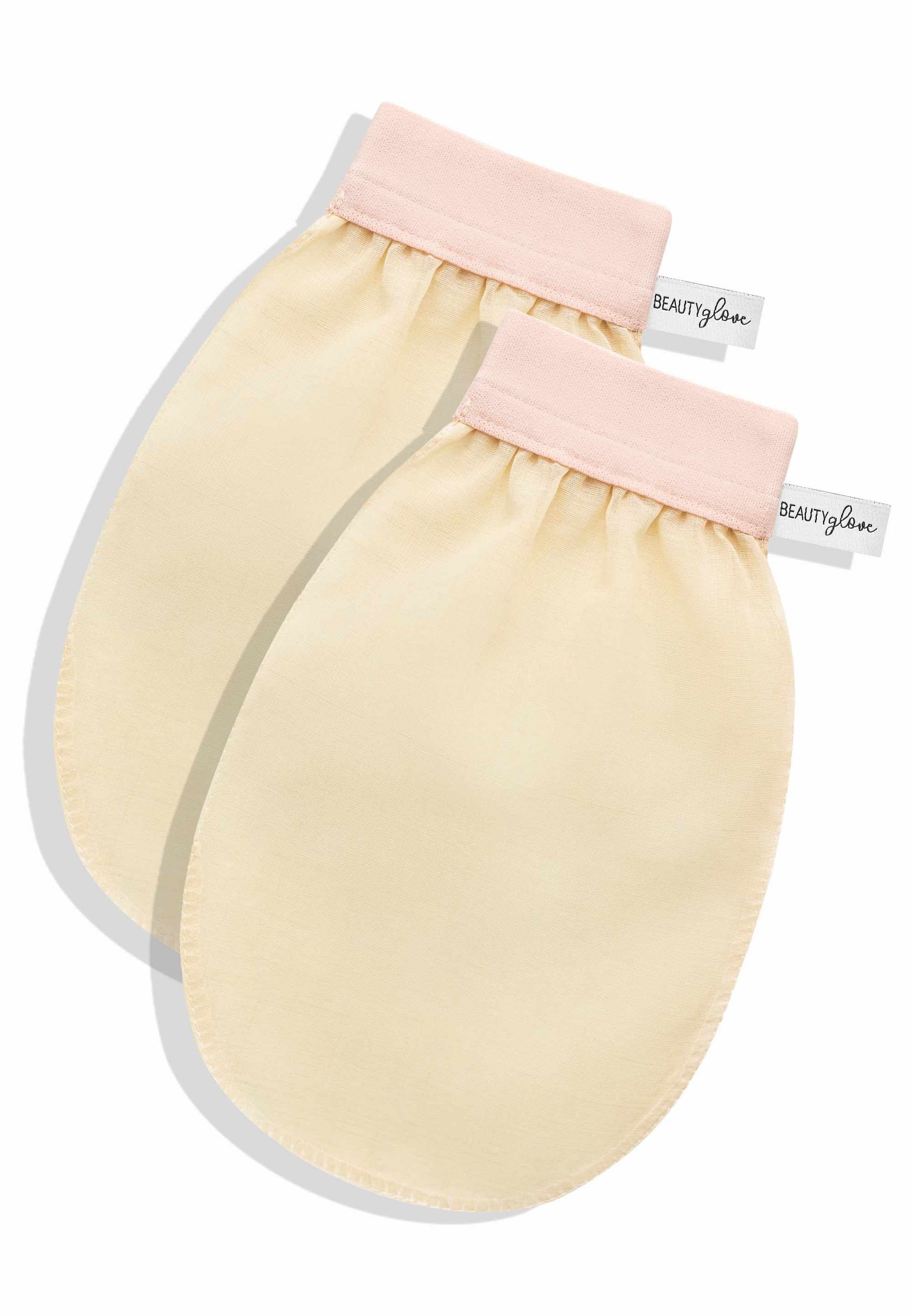 Bundle BEAUTYglove BODY – gants exfoliants en soie turque naturelle.